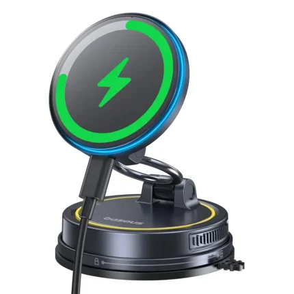 Baseus 15W PrimeTrip VC2 Flex Pro Magnetic Wireless Car Charger Mount Suction Cup Version Cosmic Black