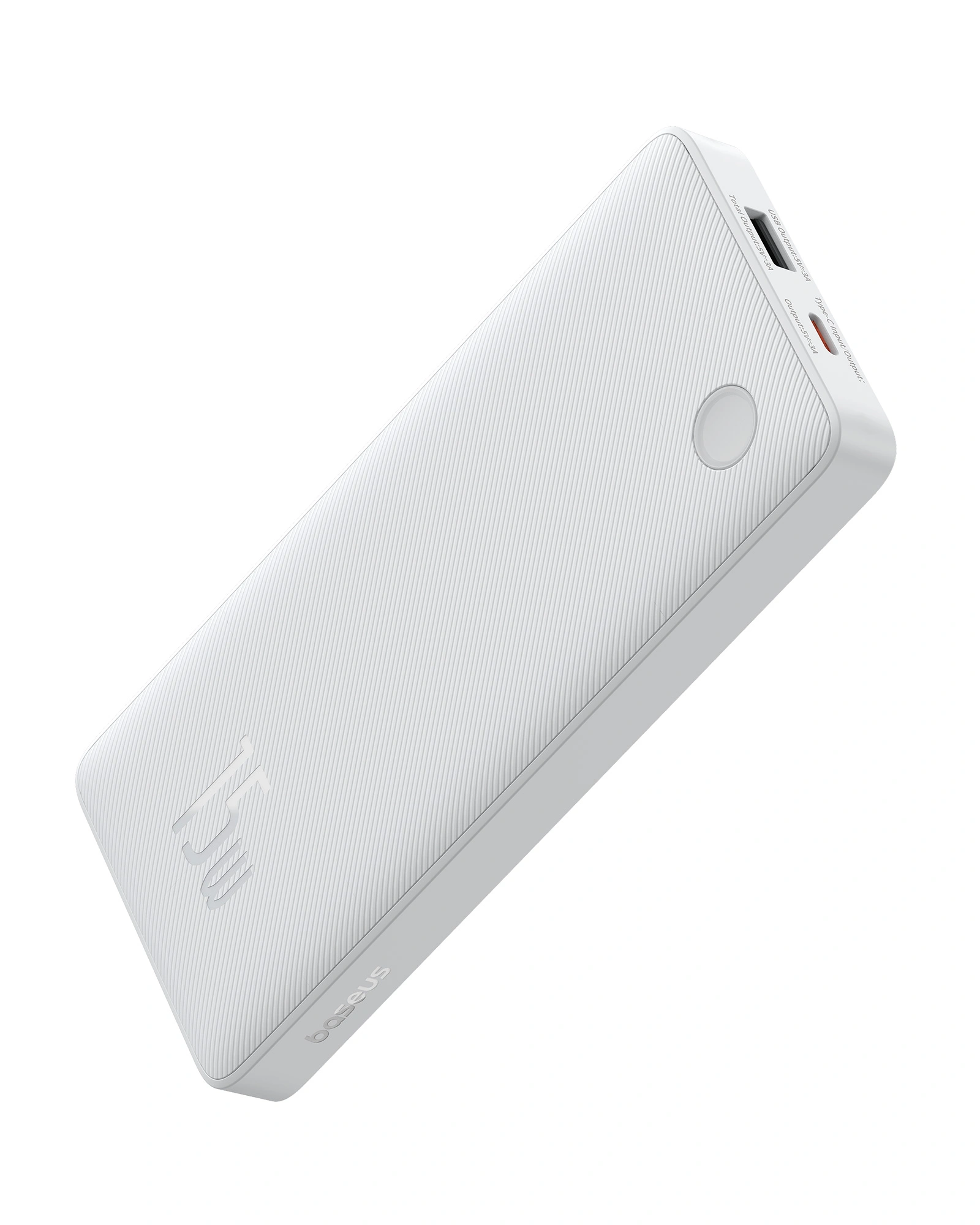 Baseus-Airpow-Lite-Power-Bank-10000mAh-15W-Moon-White-With-Simple-Series-Data-Cable-USB-to-Type-C-30cm-White-Baseuscolombo-1 Baseus Airpow Lite 15W 10000mAh Power Bank - Image 1